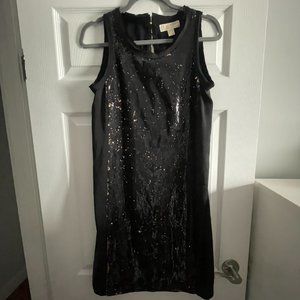 MICHAEL KORS Black & Gold Sequin Mini Dress - Size 4 - $40 OBO